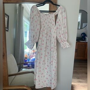 Sleeper Atlanta Linen Floral Dress Small